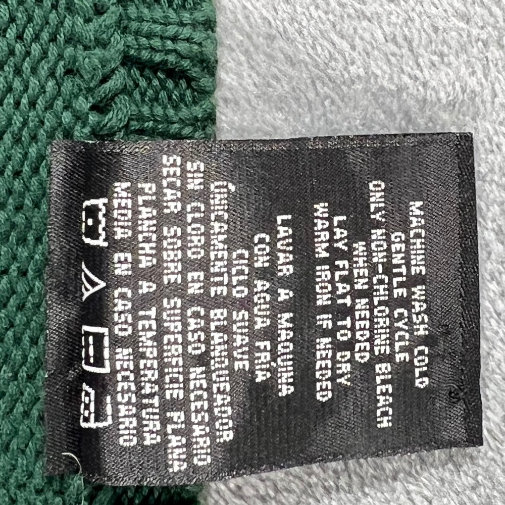 Polo Jeans Co Ralph Lauren Mens Large Green Cotton V-Neck Knit Sweater Vest L - Picture 7 of 9
